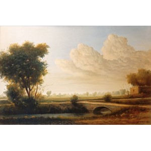 Zulfiqar Ali Zulfi, 24 x 36 Inch, Oil on Canvas, Landscape Painting-AC-ZUZ-112